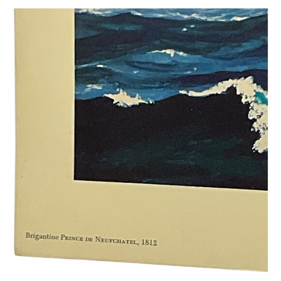 Brigantine Prince‎ de Neufchatel 1812 Print by JOH Cosgrave Maritime Art - Picture 3 of 6